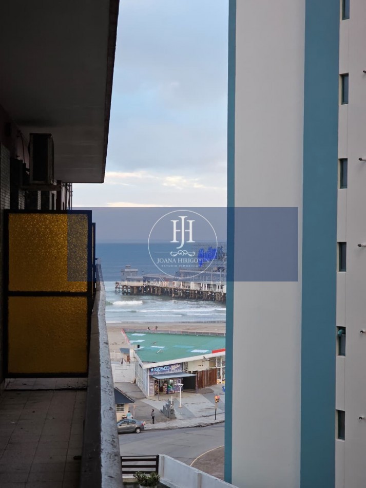 2 AMBIENTES AL FRENTE CON BALCON Y VISTA AL MAR